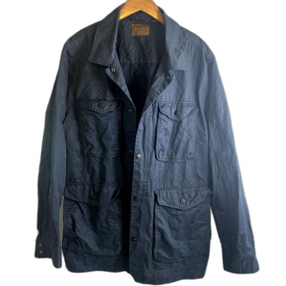 Jeremiah American Legacy Navy Snap Button Front Field Jacket Size XL - Picture 1 of 11